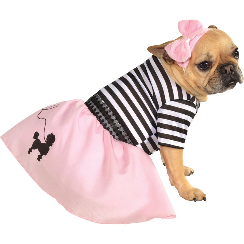 Rubies Fifties Girl Pet Costume for Dogs or Cats, Medium - Image 1